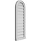 Ekena Millwork Round Top Surface Mount PVC Gable Vent: Functional, w/ 2"W x 2"P Brickmould Sill Frame, 14"W x 38"H GVPRT14X3803SF - alternate 4